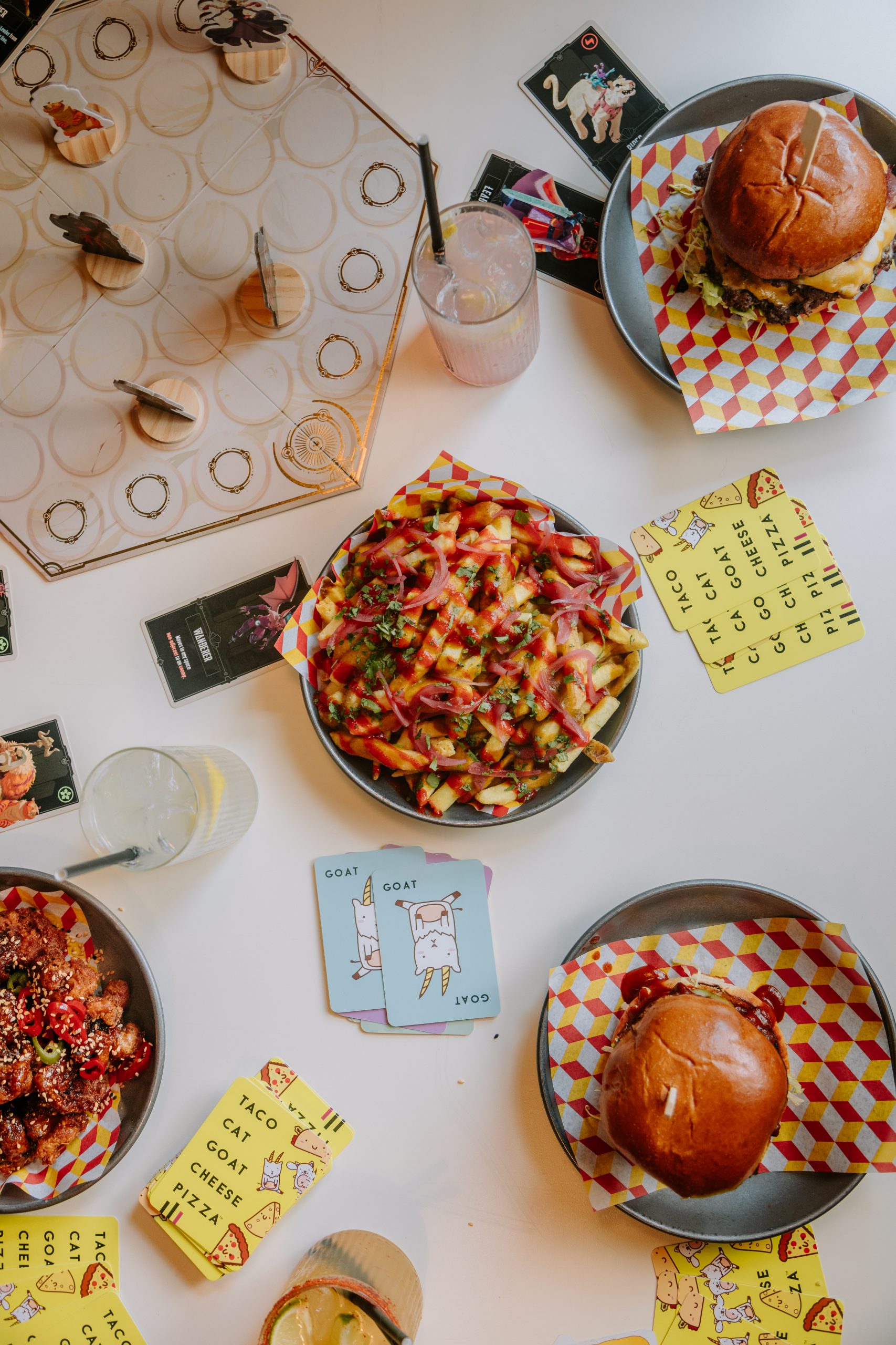 A sharing platter of food