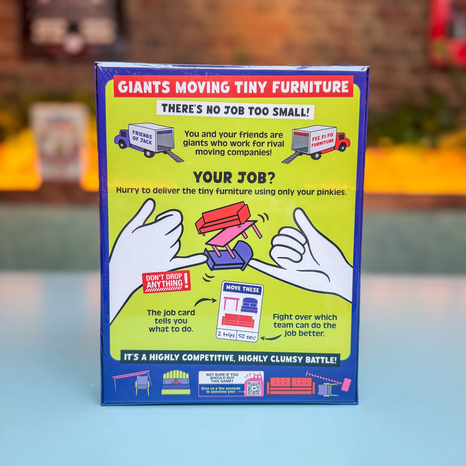 Giants Moving Tiny Furniture - Chance & Counters