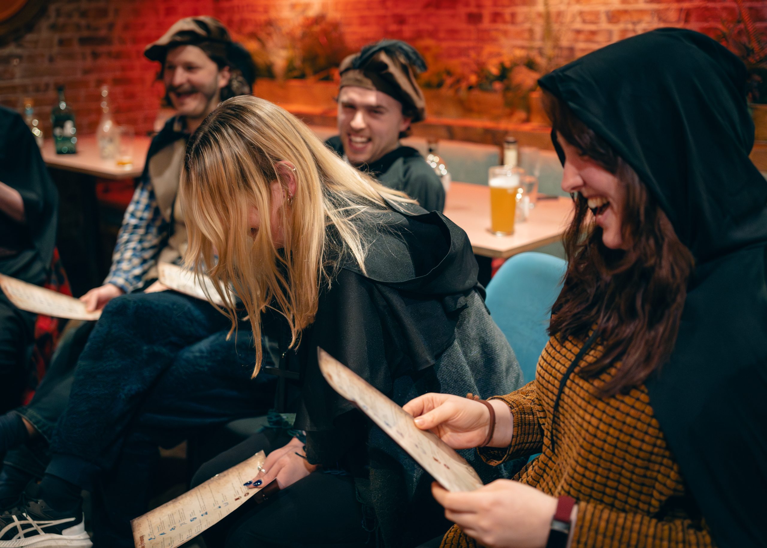 A group playing Blood on the Clocktower