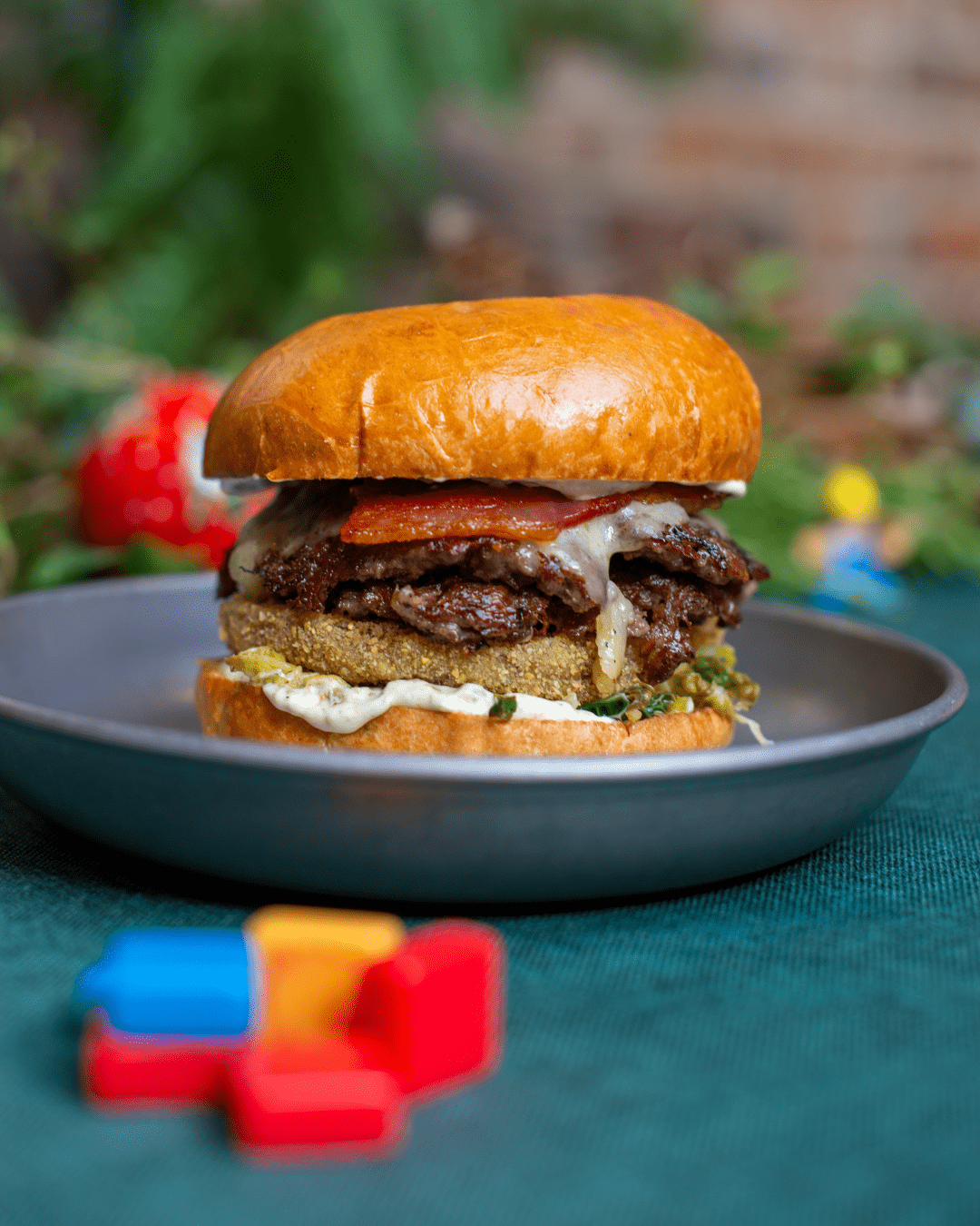 A festive burger