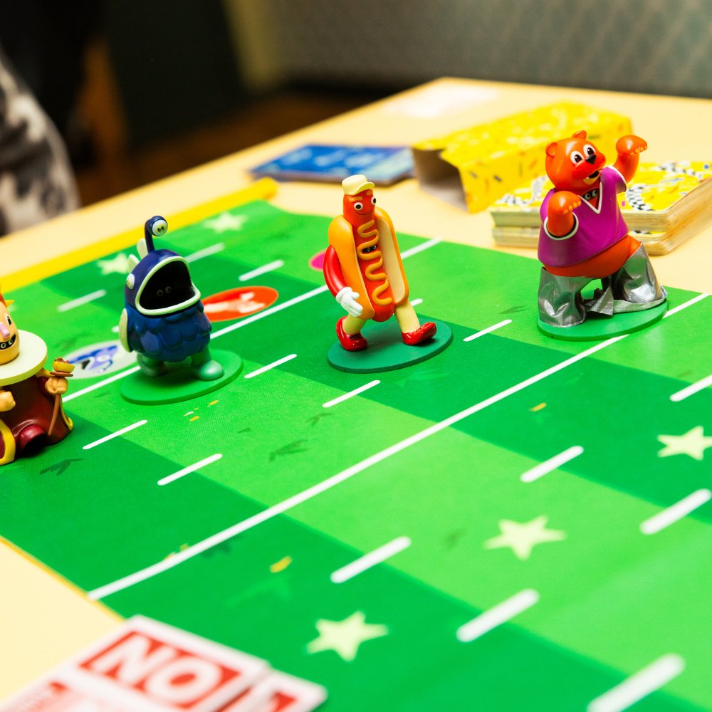 Board game pieces at Chance & Counters